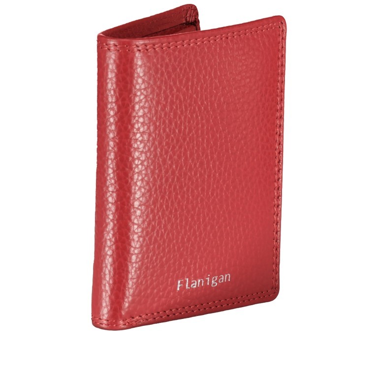 Geldbörse Como 066 mit RFID-Schutz Rot, Farbe: rot/weinrot, Marke: Flanigan, EAN: 4035486099855, Abmessungen in cm: 9x11x2.5, Bild 2 von 4