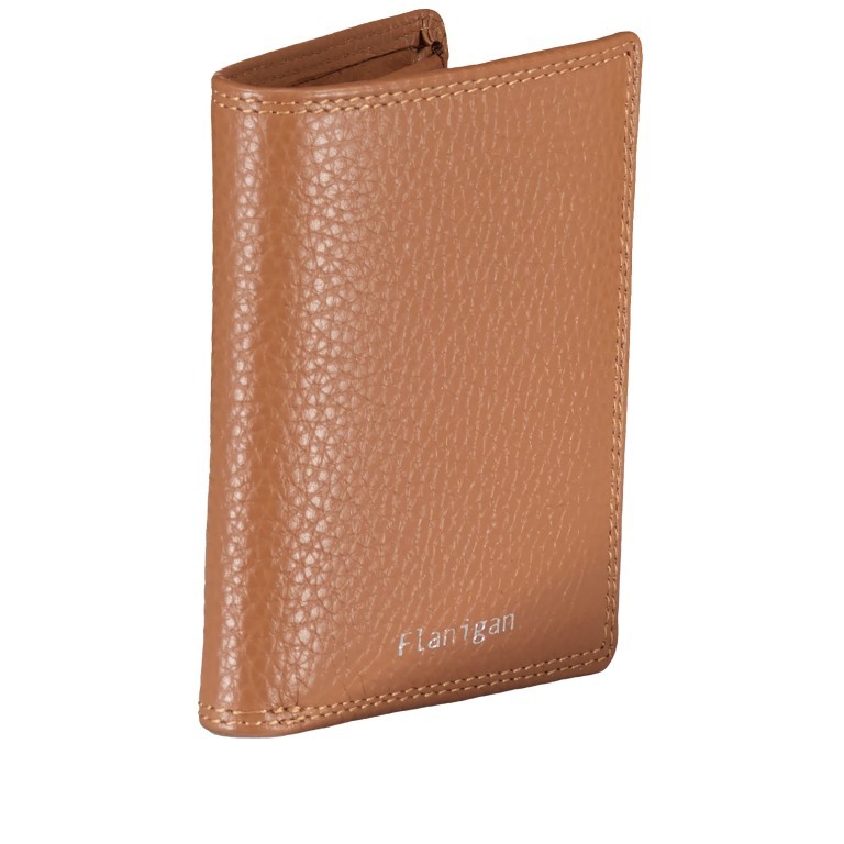 Geldbörse Como 066 mit RFID-Schutz Cognac, Farbe: cognac, Marke: Flanigan, EAN: 4035486099848, Abmessungen in cm: 9x11x2.5, Bild 2 von 4