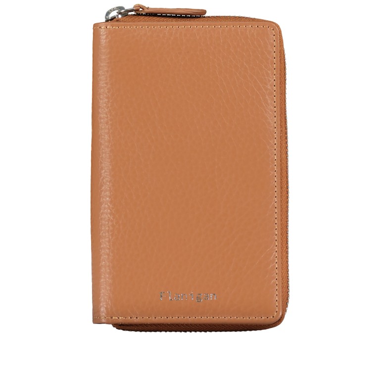Geldbörse Como MF4 mit RFID-Schutz Cognac, Farbe: cognac, Marke: Flanigan, EAN: 4035486099886, Abmessungen in cm: 10x15.5x3.5, Bild 1 von 5