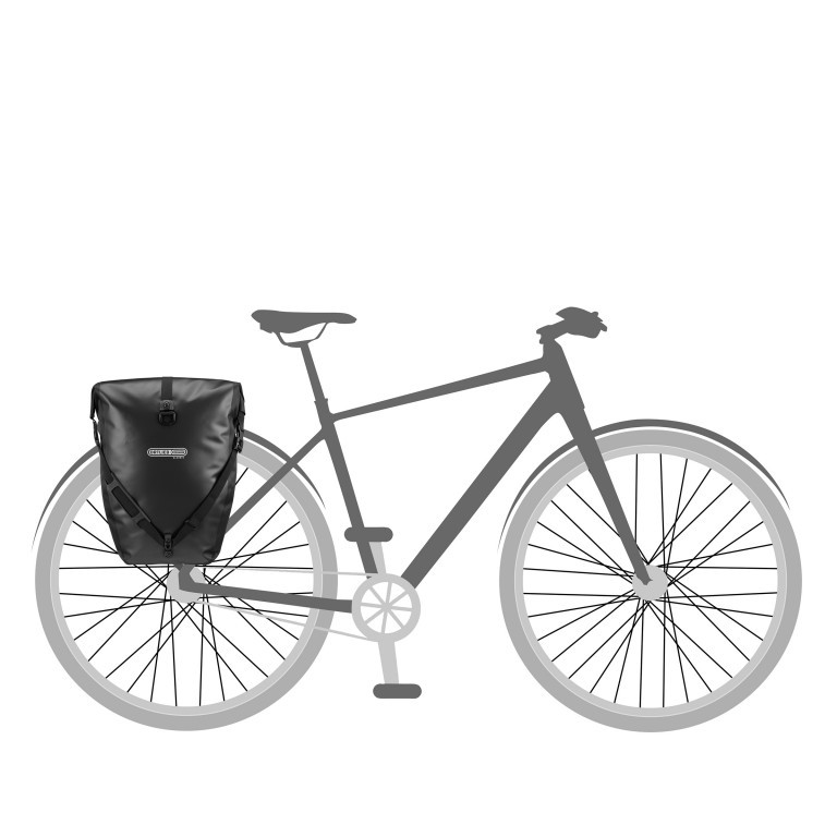 Fahrradtasche Back-Roller Classic Hinterradtasche Paar Volumen 2x 20 Liter Black, Farbe: schwarz, Marke: Ortlieb, EAN: 4013051037266, Bild 4 von 9