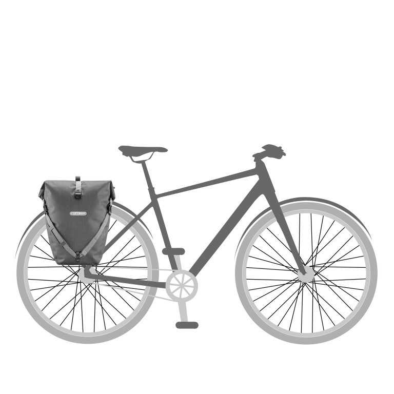 Fahrradtasche Back-Roller Urban Hinterrad Einzeltasche Volumen 20 Liter Pepper, Farbe: grau, Marke: Ortlieb, EAN: 4013051036306, Bild 4 von 8