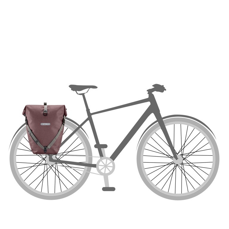Fahrradtasche Back-Roller Urban Hinterrad Einzeltasche Volumen 20 Liter Ash Rose, Farbe: rosa/pink, Marke: Ortlieb, EAN: 4013051053761, Bild 4 von 8