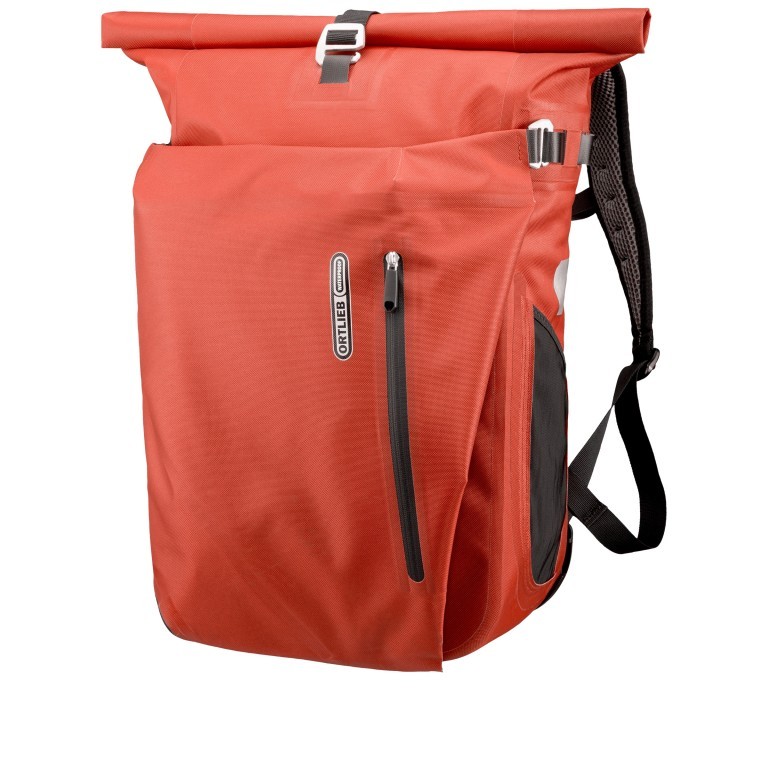 Fahrradtasche Vario PS Rucksack mit Hinterrad-Aufhängesystem Volumen 26 Liter Rooibos, Farbe: rot/weinrot, Marke: Ortlieb, EAN: 4013051054430, Abmessungen in cm: 31x47x22, Bild 1 von 20