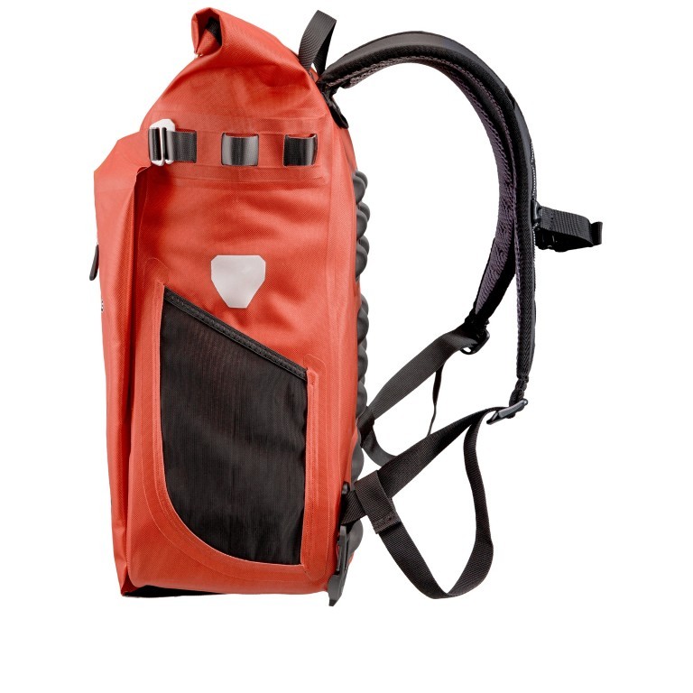 Fahrradtasche Vario PS Rucksack mit Hinterrad-Aufhängesystem Volumen 26 Liter Rooibos, Farbe: rot/weinrot, Marke: Ortlieb, EAN: 4013051054430, Abmessungen in cm: 31x47x22, Bild 3 von 20