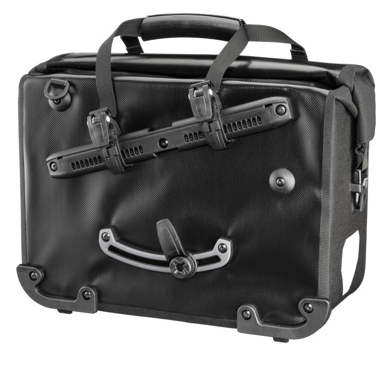 Fahrradtasche Office-Bag Plane Aktentasche mit Hinterrad-Aufhängesystem Volumen 21 Liter Black, Farbe: schwarz, Marke: Ortlieb, EAN: 4013051045148, Abmessungen in cm: 40x30x17, Bild 3 von 9
