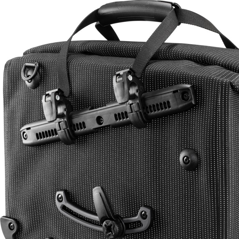 Fahrradtasche Office-Bag High Visibility Aktentasche mit Hinterrad-Aufhängesystem Volumen 21 Liter Black Reflective, Farbe: schwarz, Marke: Ortlieb, EAN: 4013051039635, Abmessungen in cm: 40x30x17, Bild 12 von 12