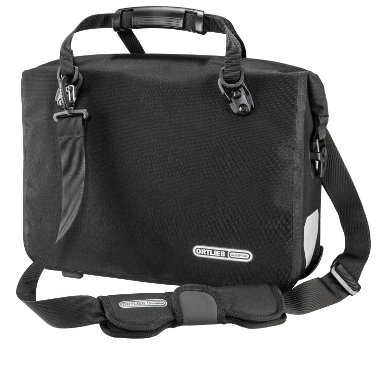Fahrradtasche Office-Bag Cordura Aktentasche mit Hinterrad-Aufhängesystem Volumen 13 Liter Black, Farbe: schwarz, Marke: Ortlieb, EAN: 4013051037501, Abmessungen in cm: 40x30x10, Bild 1 von 9