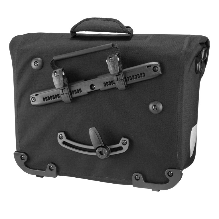 Fahrradtasche Downtown Two Cordura Aktentasche mit Hinterrad-Aufhängesystem Volumen 20 Liter Black, Farbe: schwarz, Marke: Ortlieb, EAN: 4013051045063, Abmessungen in cm: 40x31x14, Bild 3 von 9