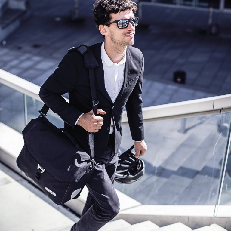 Fahrradtasche Downtown Two Cordura Aktentasche mit Hinterrad-Aufhängesystem Volumen 20 Liter Black, Farbe: schwarz, Marke: Ortlieb, EAN: 4013051045063, Abmessungen in cm: 40x31x14, Bild 6 von 9