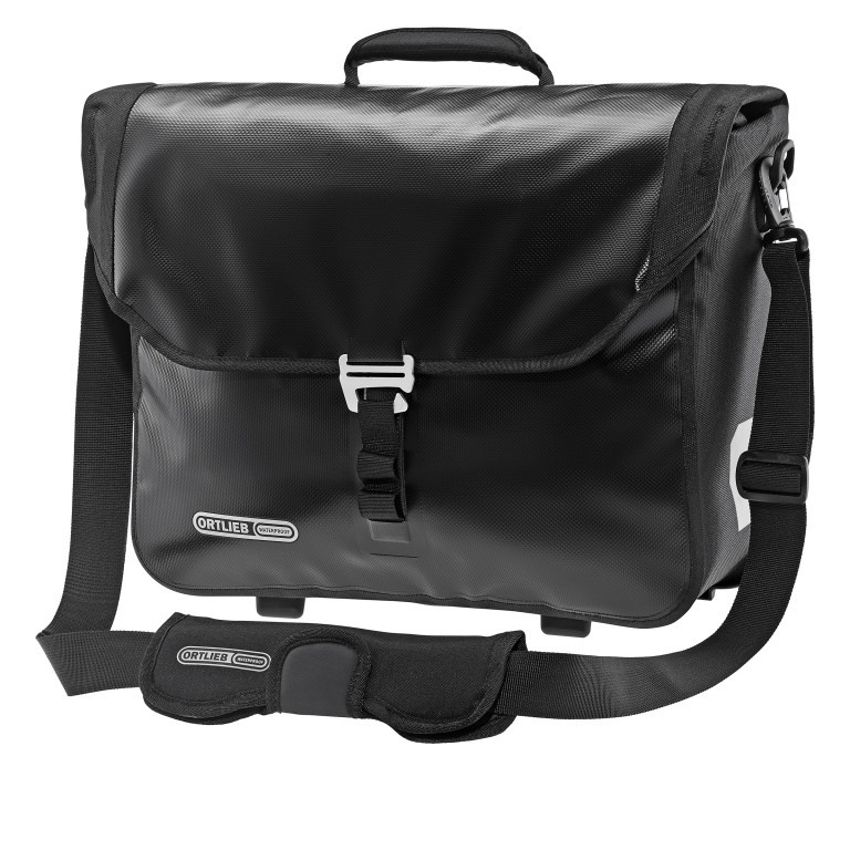 Fahrradtasche Downtown Two Plane Aktentasche mit Hinterrad-Aufhängesystem Volumen 20 Liter Black, Farbe: schwarz, Marke: Ortlieb, EAN: 4013051045087, Abmessungen in cm: 40x31x14, Bild 1 von 10