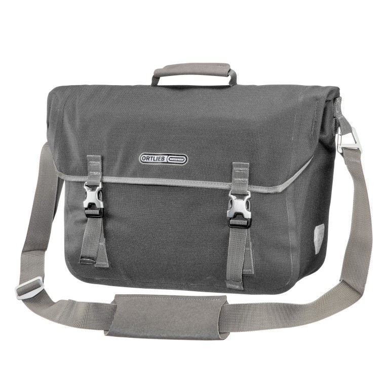 Fahrradtasche Commuter-Bag Urban Aktentasche mit Hinterrad-Aufhängesystem Volumen 20 Liter Pepper, Farbe: grau, Marke: Ortlieb, EAN: 4013051047166, Abmessungen in cm: 40x31x14, Bild 1 von 10