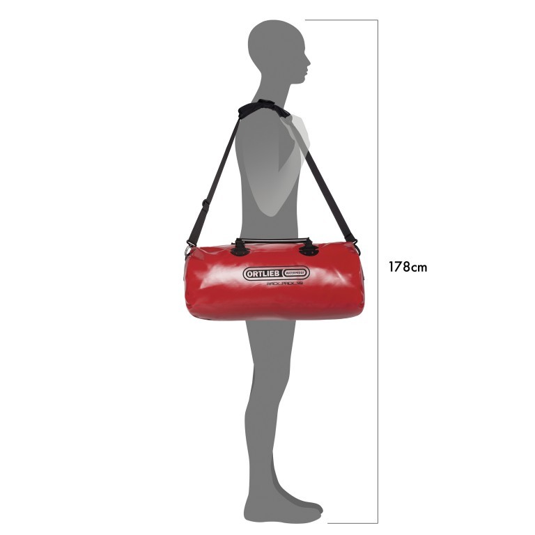 Reisetasche Rack-Pack Volumen 49 Liter Red, Farbe: rot/weinrot, Marke: Ortlieb, EAN: 4013051001038, Abmessungen in cm: 61x34x32, Bild 3 von 8