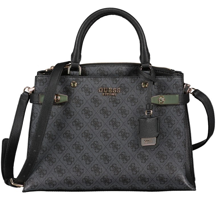 Handtasche Zadie Coal Logo, Farbe: schwarz, Marke: Guess, EAN: 0190231541516, Abmessungen in cm: 33x23x13, Bild 1 von 7