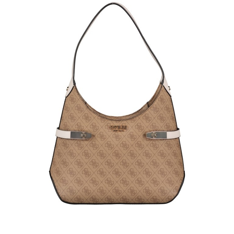 Beuteltasche Zadie Latte Black, Farbe: cognac, Marke: Guess, EAN: 0190231541486, Abmessungen in cm: 31x21x10.5, Bild 1 von 5
