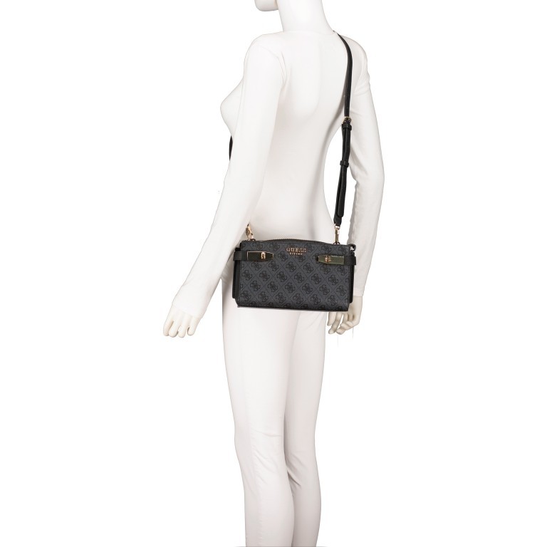 Umhängetasche Zadie Schwarz, Farbe: schwarz, Marke: Guess, EAN: 0190231541790, Abmessungen in cm: 24x14x7, Bild 5 von 6