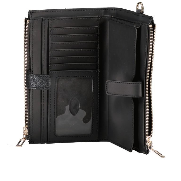 Geldbörse Zadie mit Smartphonefach Coal Logo, Farbe: schwarz, Marke: Guess, EAN: 0190231542858, Abmessungen in cm: 18.5x11x2, Bild 5 von 6