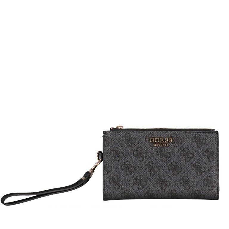 Geldbörse Zadie mit Smartphonefach Coal Logo, Farbe: schwarz, Marke: Guess, EAN: 0190231542858, Abmessungen in cm: 18.5x11x2, Bild 6 von 6