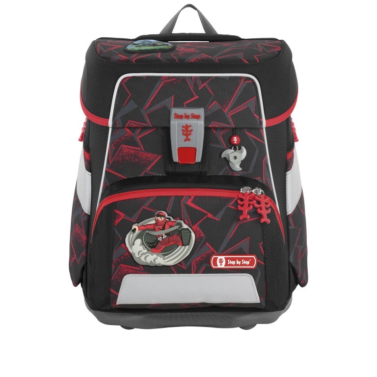 Schulranzen Space Set 5-teilig Ninja Yuma, Farbe: schwarz, Marke: Step by Step, EAN: 4047443460660, Abmessungen in cm: 28x37x20, Bild 2 von 14