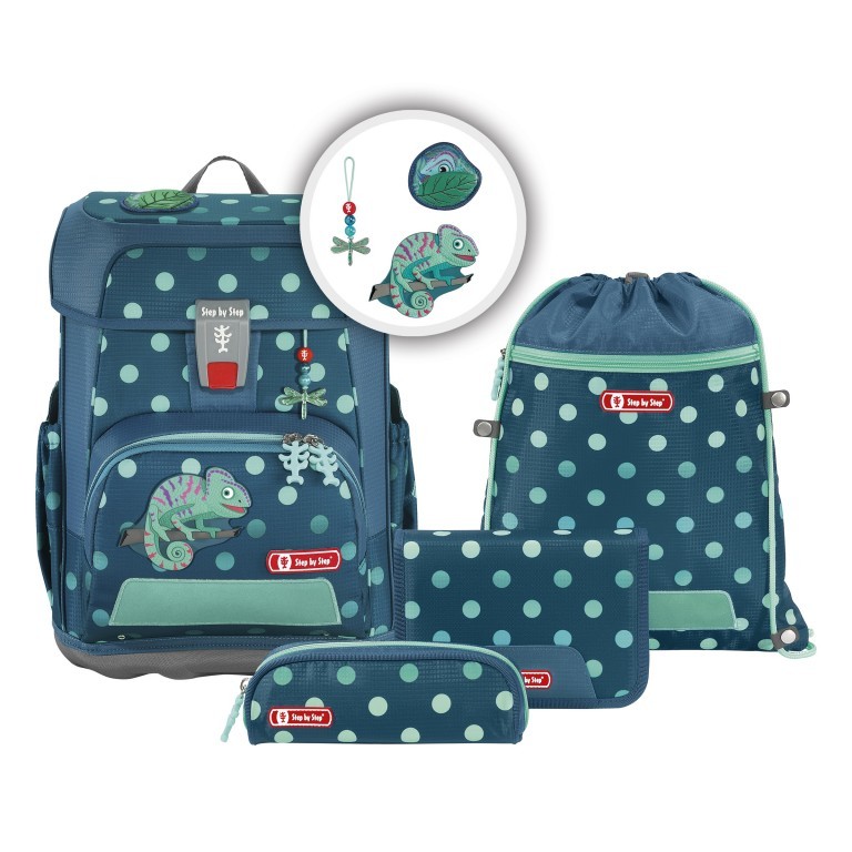 Schulranzen Cloud Set 5-teilig Chameleon Josy, Farbe: blau/petrol, Marke: Step by Step, EAN: 4047443460745, Abmessungen in cm: 28x37.5x20, Bild 1 von 15