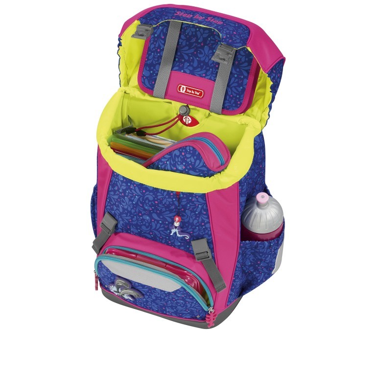 Schulranzen Giant Set 5-teilig Happy Dolphins, Farbe: rosa/pink, Marke: Step by Step, EAN: 4047443443465, Abmessungen in cm: 28x44x21, Bild 8 von 13