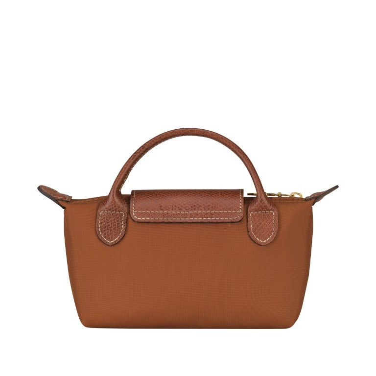 Kosmetiktasche Le Pliage Pochette Cognac, Farbe: cognac, Marke: Longchamp, EAN: 3597922152025, Abmessungen in cm: 17x10x5.5, Bild 3 von 5
