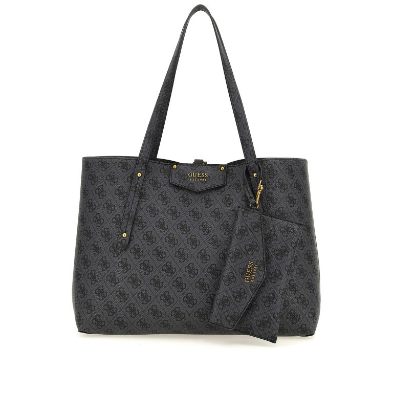 Shopper Eco Brenton Bag in Bag Coal Logo, Farbe: anthrazit, Marke: Guess, EAN: 0190231688235, Abmessungen in cm: 36x27x13, Bild 2 von 11