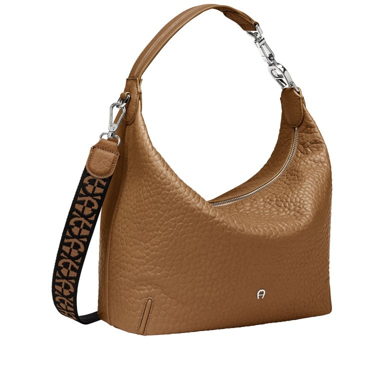 Beuteltasche Palermo M Dark Toffee Brown, Farbe: cognac, Marke: AIGNER, EAN: 4055539389573, Abmessungen in cm: 30x20x19, Bild 2 von 5