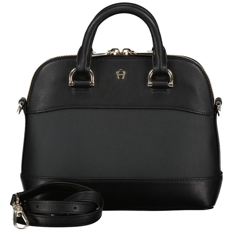 Handtasche Adria 133918 Black, Farbe: schwarz, Marke: AIGNER, EAN: 4055539358838, Abmessungen in cm: 23x20x9, Bild 1 von 6