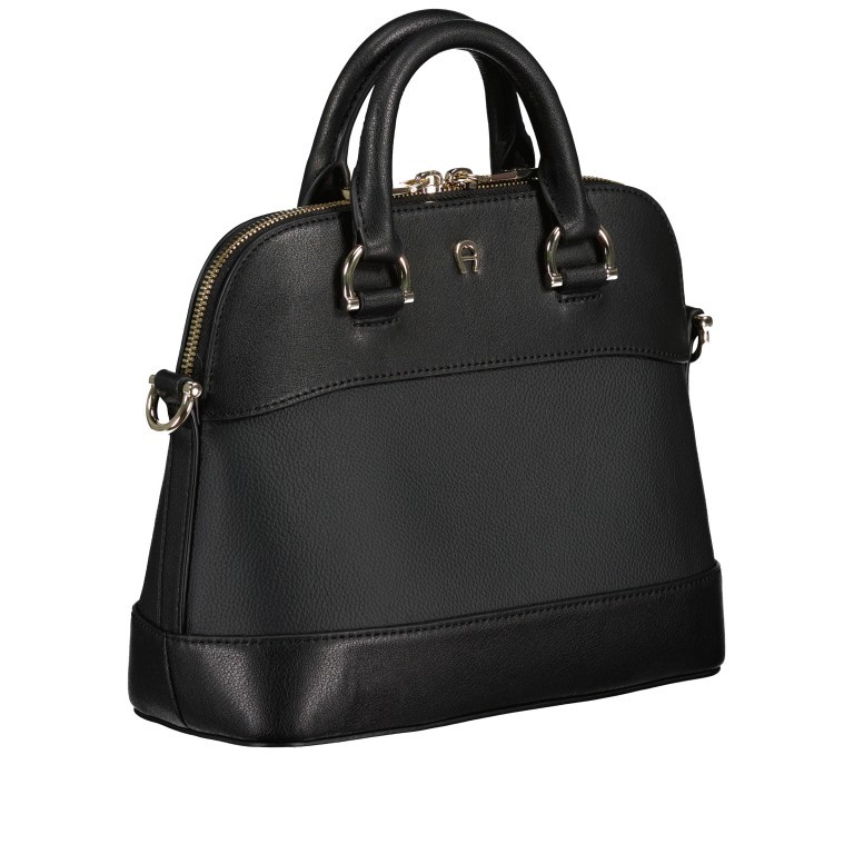 Handtasche Adria 133918 Black, Farbe: schwarz, Marke: AIGNER, EAN: 4055539358838, Abmessungen in cm: 23x20x9, Bild 2 von 6