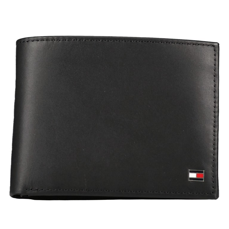 Geldbörse Eton Credit Card and Coin Pocket Black, Farbe: schwarz, Marke: Tommy Hilfiger, EAN: 8718937965300, Abmessungen in cm: 13x9.5x2, Bild 1 von 3