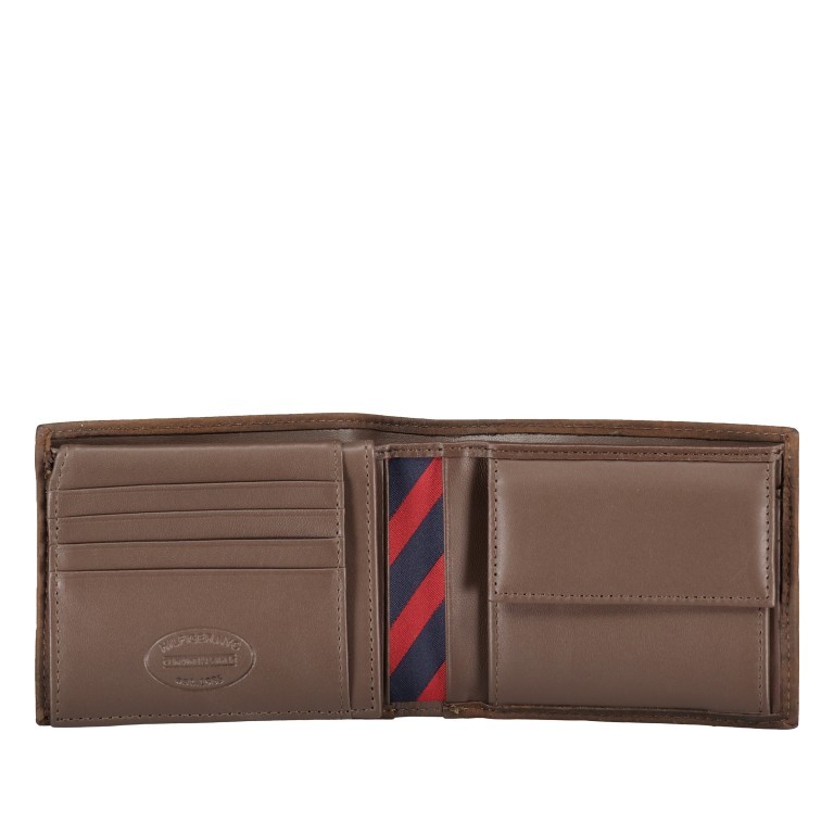 Geldbörse Johnson Credit Card Flap and Coin Pocket Brown, Farbe: braun, Marke: Tommy Hilfiger, EAN: 8718937965393, Bild 3 von 4