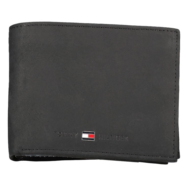 Geldbörse Johnson Credit Card Flap and Coin Pocket Black, Farbe: schwarz, Marke: Tommy Hilfiger, EAN: 8718937965409, Bild 1 von 4