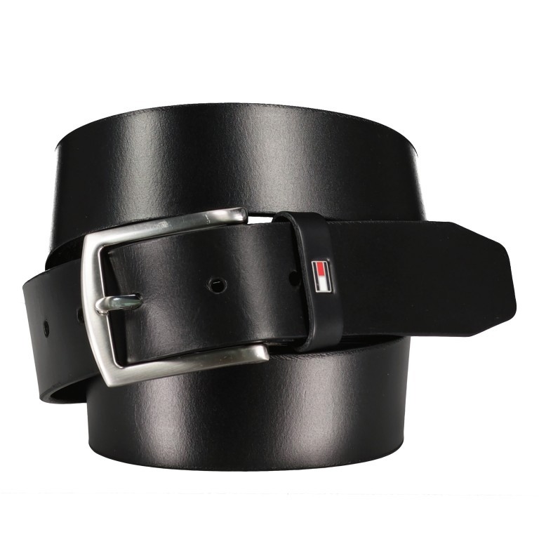Gürtel New Danton Belt Bundweite 95 CM Black, Farbe: schwarz, Marke: Tommy Hilfiger, EAN: 8720115741279, Bild 1 von 3