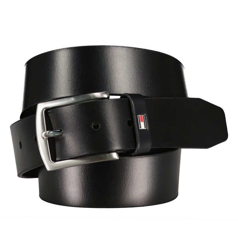 Gürtel New Danton Belt Bundweite 100 CM Black, Farbe: schwarz, Marke: Tommy Hilfiger, EAN: 8720115741286, Bild 1 von 3