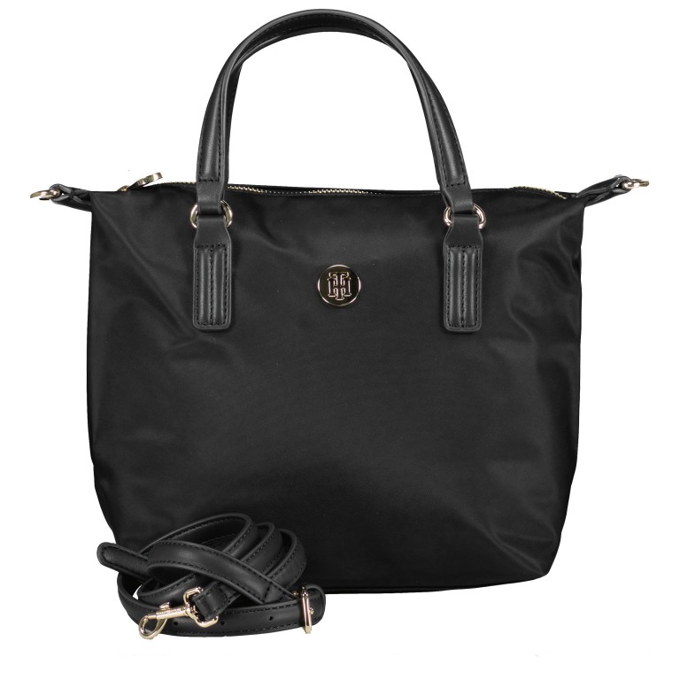 Handtasche Poppy Small Tote Black, Farbe: schwarz, Marke: Tommy Hilfiger, EAN: 8720114065390, Abmessungen in cm: 29x22x15, Bild 1 von 7