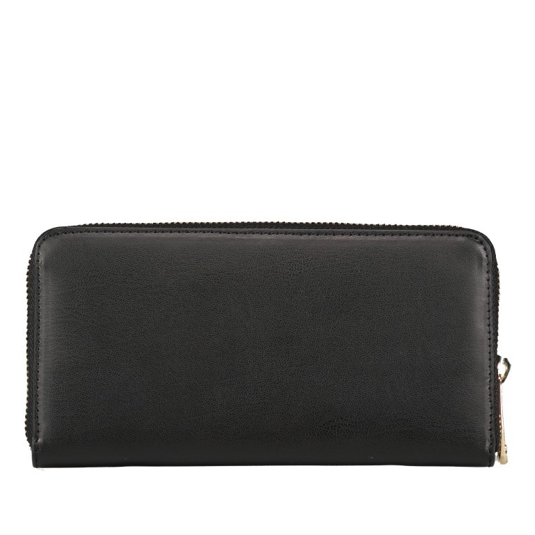 Geldbörse Iconic Large Wallet Zip Around Black, Farbe: schwarz, Marke: Tommy Hilfiger, EAN: 8720117305585, Abmessungen in cm: 19x10.5x2, Bild 3 von 4