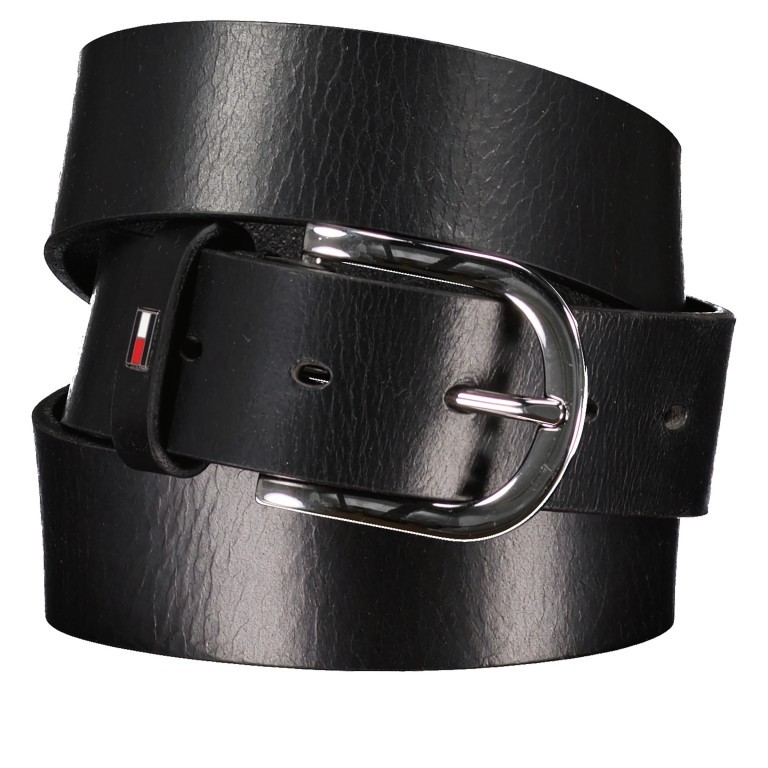 Gürtel New Danny Belt für Damen Bundweite 95 CM Masters Black, Farbe: schwarz, Marke: Tommy Hilfiger, EAN: 8718941024826, Bild 1 von 3