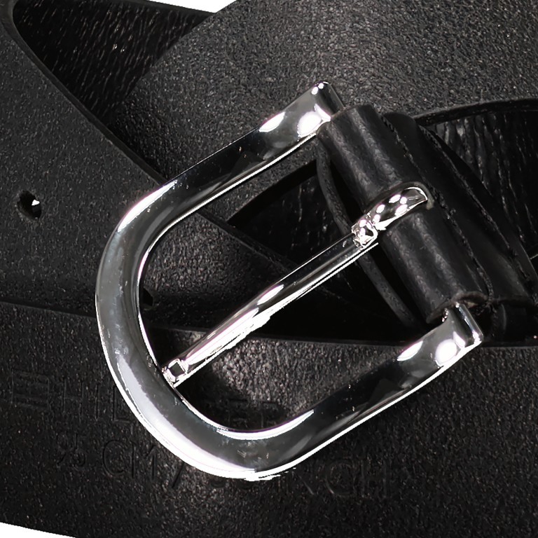 Gürtel New Danny Belt für Damen Bundweite 95 CM Masters Black, Farbe: schwarz, Marke: Tommy Hilfiger, EAN: 8718941024826, Bild 2 von 3