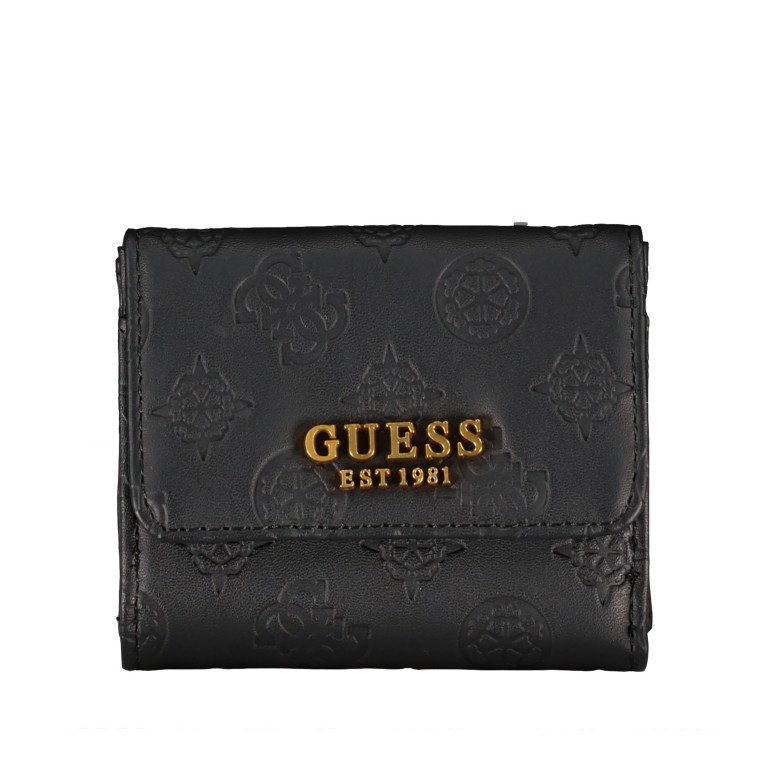 Geldbörse Zanelle Black Logo, Farbe: schwarz, Marke: Guess, EAN: 0190231570448, Abmessungen in cm: 10x8.5x3, Bild 1 von 5