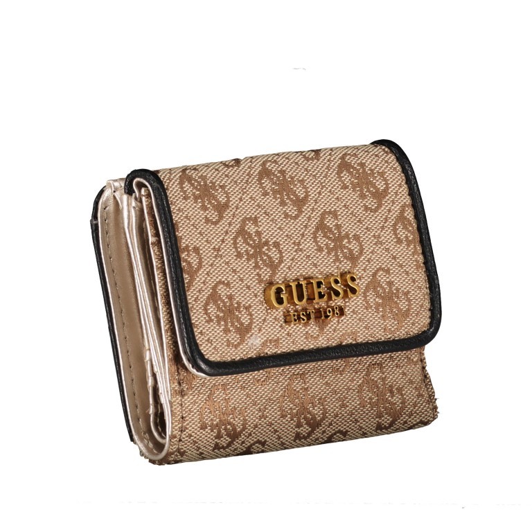 Geldbörse Aviana Latte Black, Farbe: beige, Marke: Guess, EAN: 0190231565949, Abmessungen in cm: 10x8.5x3, Bild 2 von 5