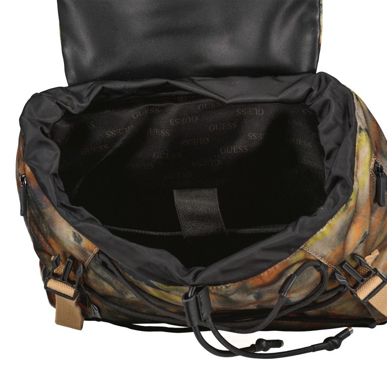 Rucksack Vice mit Tablet- und Laptopfach Camouflage, Farbe: taupe/khaki, Marke: Guess, EAN: 7628067764098, Abmessungen in cm: 30x45x16, Bild 5 von 6