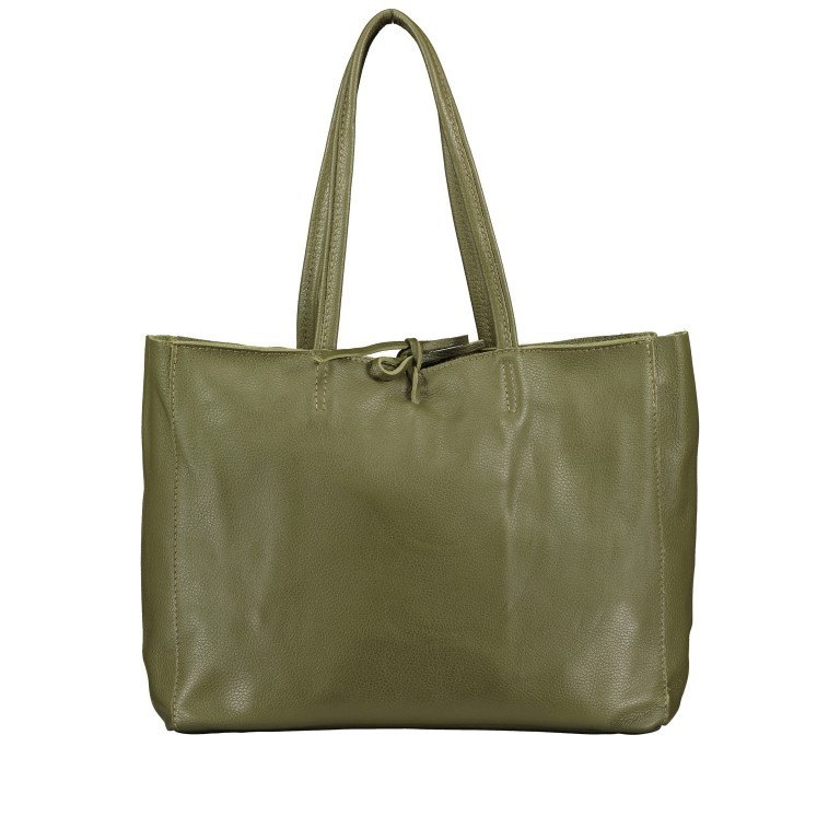 Shopper Dollaro Oliv, Farbe: grün/oliv, Marke: Hausfelder Manufaktur, EAN: 4065646008991, Abmessungen in cm: 38x31.5x12, Bild 1 von 5