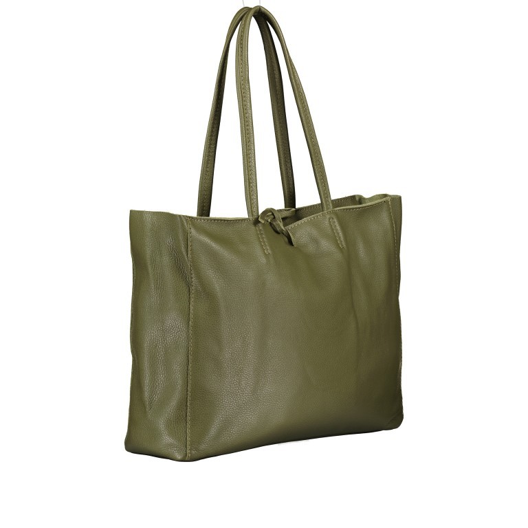 Shopper Dollaro Oliv, Farbe: grün/oliv, Marke: Hausfelder Manufaktur, EAN: 4065646008991, Abmessungen in cm: 38x31.5x12, Bild 2 von 5