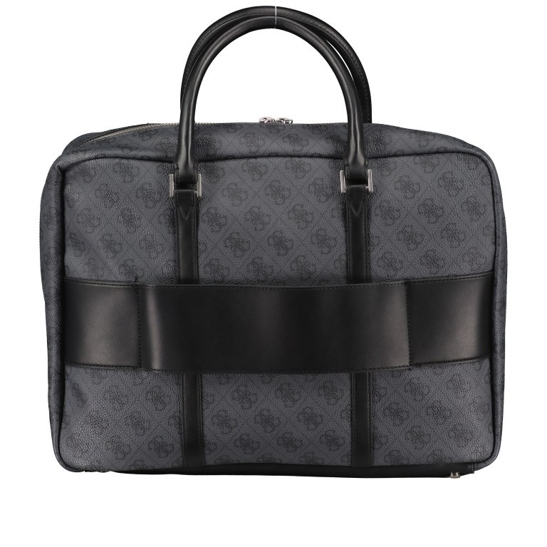 Aktentasche Vezzola mit Laptopfach 15 Zoll Black, Farbe: schwarz, Marke: Guess, EAN: 7628067763046, Abmessungen in cm: 39x28x10, Bild 3 von 7