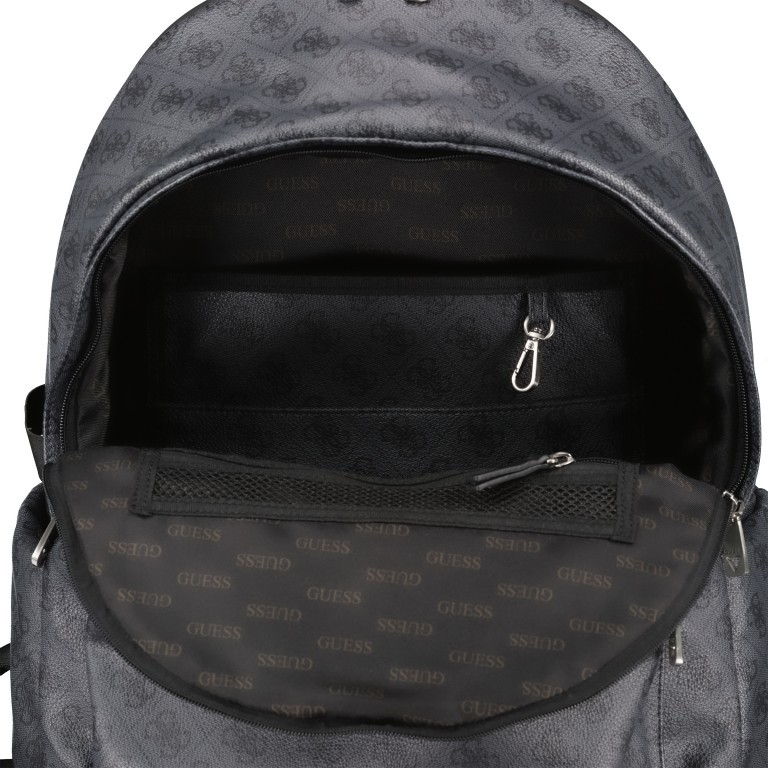 Rucksack Vezzola mit separatem Laptopfach 15 Zoll Black, Farbe: schwarz, Marke: Guess, EAN: 7628067763114, Abmessungen in cm: 33x42x15, Bild 5 von 6
