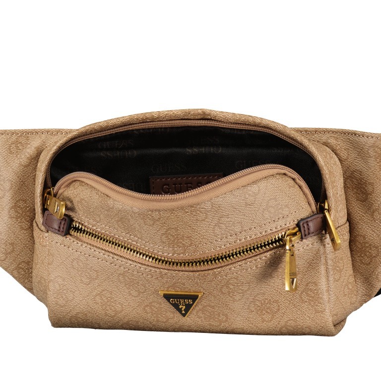 Gürteltasche Vezzola Beige Brown, Farbe: beige, Marke: Guess, EAN: 7628067764333, Abmessungen in cm: 23x16x5, Bild 6 von 6