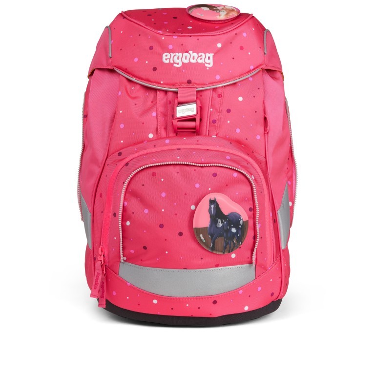 Schulranzen Pack Set 6-teilig Modell 2022 Urlaub auf dem ReitBärhof, Farbe: rosa/pink, Marke: Ergobag, EAN: 4057081119219, Abmessungen in cm: 25x35x22, Bild 2 von 12