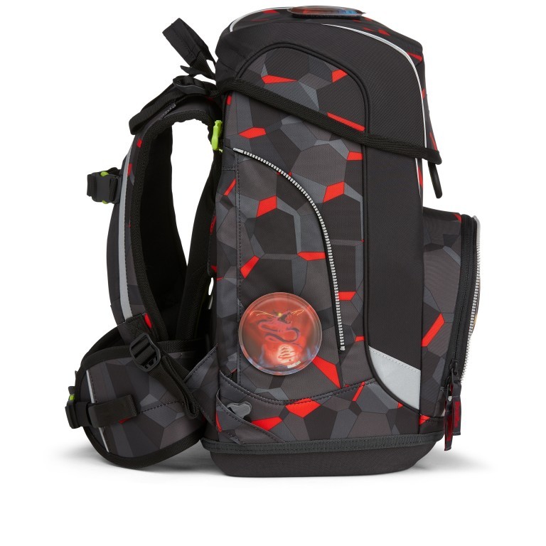 Schulranzen Cubo Set 5-teilig Modell 2022 TaekBärdo, Farbe: schwarz, Marke: Ergobag, EAN: 4057081119554, Abmessungen in cm: 25x40x20, Bild 3 von 12