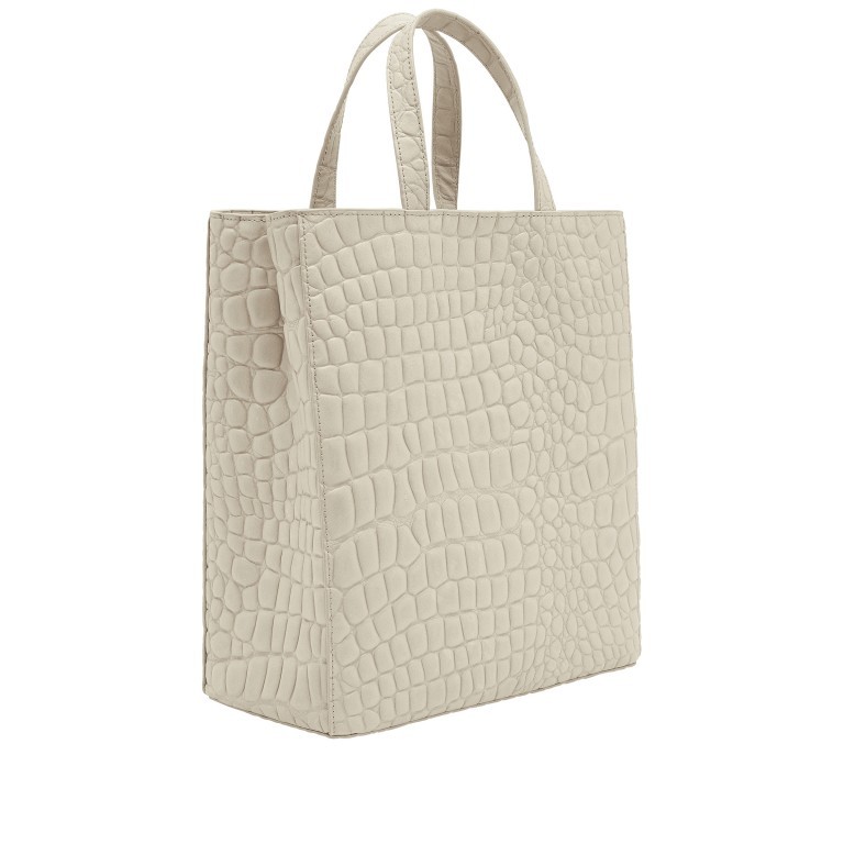 Tasche Paper Bag Waxy Kroko M Pale Moon, Farbe: beige, Marke: Liebeskind Berlin, EAN: 4064657448604, Abmessungen in cm: 29x35x14.5, Bild 2 von 7