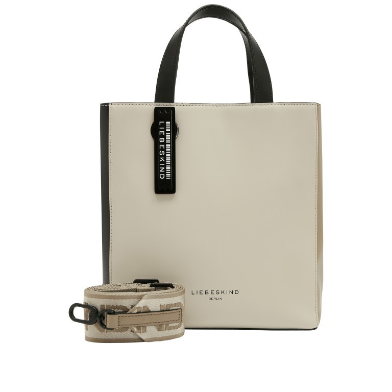Handtasche Paper Bag Tote S Pale Moon, Farbe: beige, Marke: Liebeskind Berlin, EAN: 4064657448574, Abmessungen in cm: 22x25x12, Bild 1 von 5